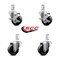 Service Caster 3 Inch Phenolic Wheel Swivel 3/4 Inch Square Stem Caster Brakes SCC, 2PK SCC-SQ20S314-PHS-TLB-34-2-S-2 - alternate 2